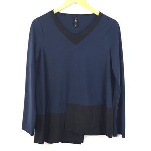 Porto SF Asymmetrical Tunic Navy Black Sz 1 Small